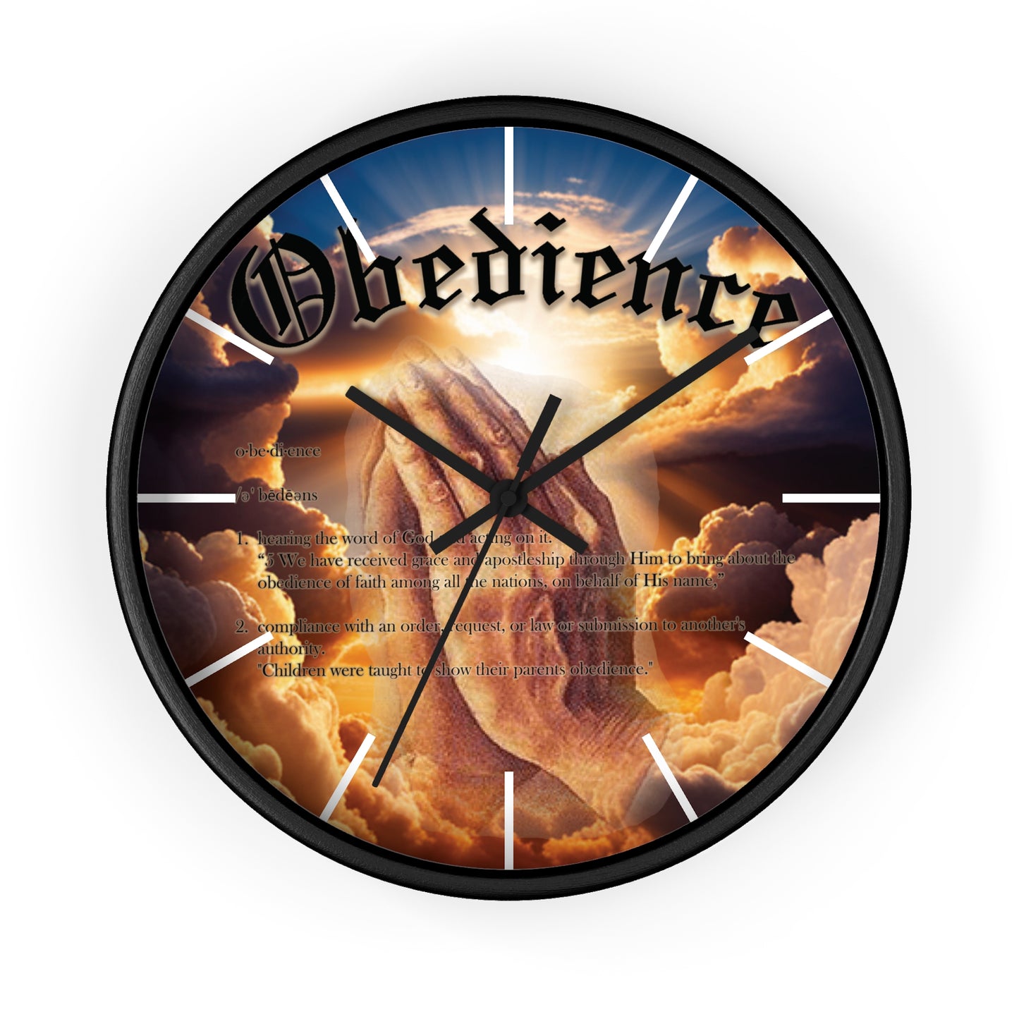 Obedience Wall Clock